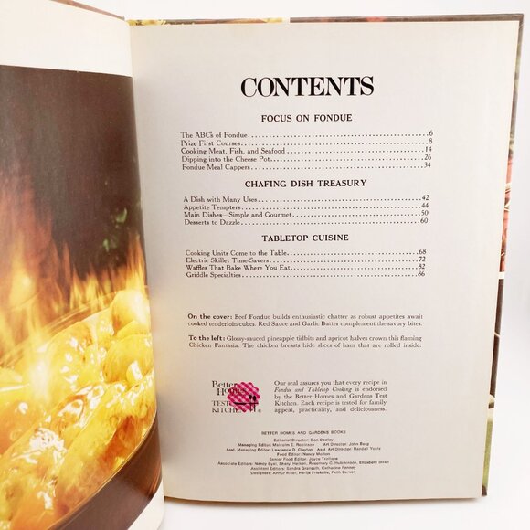 BETTER HOMES & GARDENS Vintage Fondue and Tabletop Cooking 1970s cookbook - Picture 5 of 16